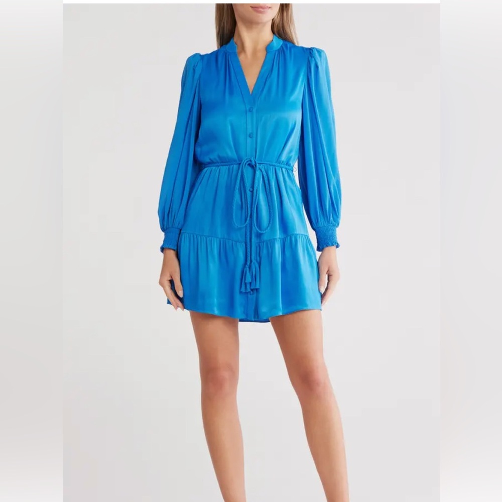 Elegant Blue Women's Dress
